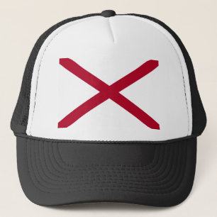 Alabama statlig flaggahatt truckerkeps