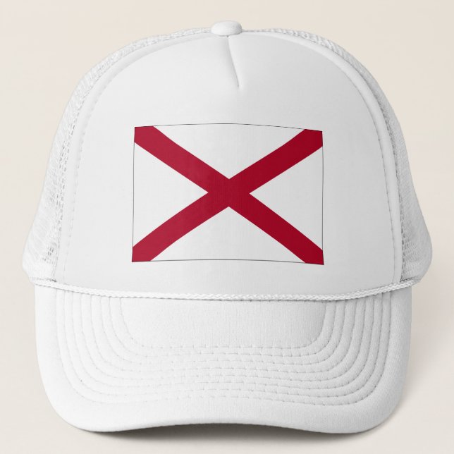 Alabama Statsflagga Truckerhatt Keps (Framsida)