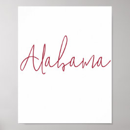 Alabama Statssouvenir Poster