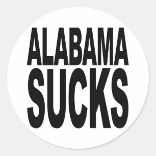 Alabama Sucks Runt Klistermärke