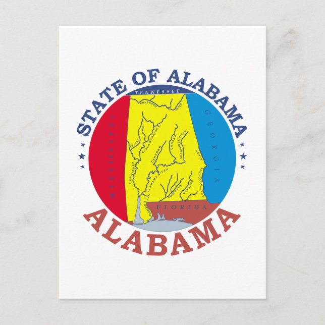 Alabama-tecken Vykort (Framsida)