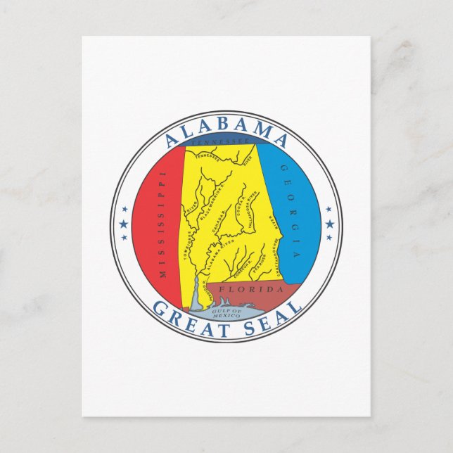 Alabama-tecken Vykort (Framsida)