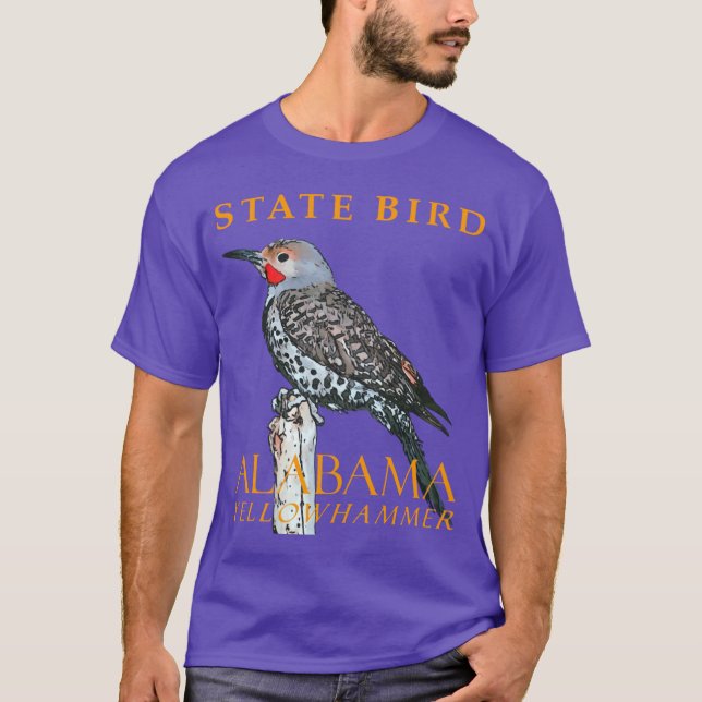 Alabama Territory Bird The Common Flicker Oversize T Shirt (Framsida)