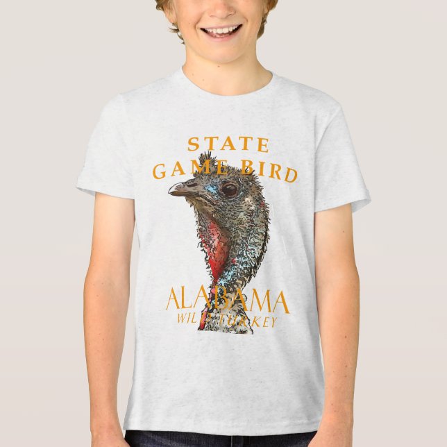 Alabama Territory Game Bird Vilden Turkiet T Shirt (Framsida)