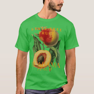Alabama Territory Träd Fruit Peach T Shirt