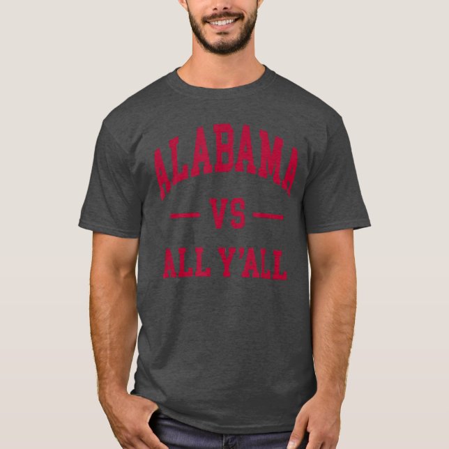 Alabama Throwback Design Klassiker T Shirt (Framsida)