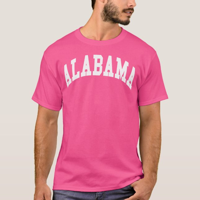 Alabama Throwback T Shirt (Framsida)