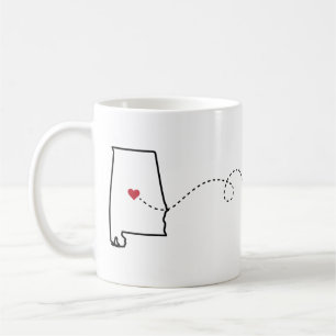 Alabama till Kentucky - Heart2Heart Coffee Mugg