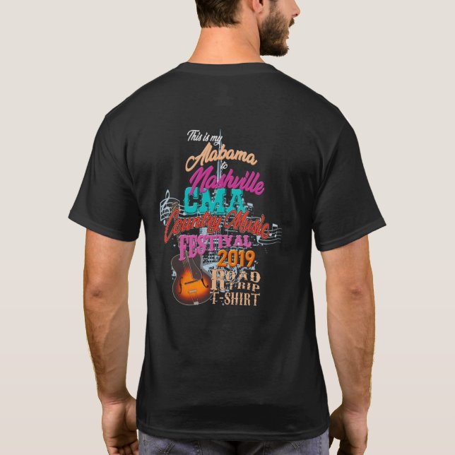 Alabama till T-tröja för Nashville CMA T Shirt (Baksida)