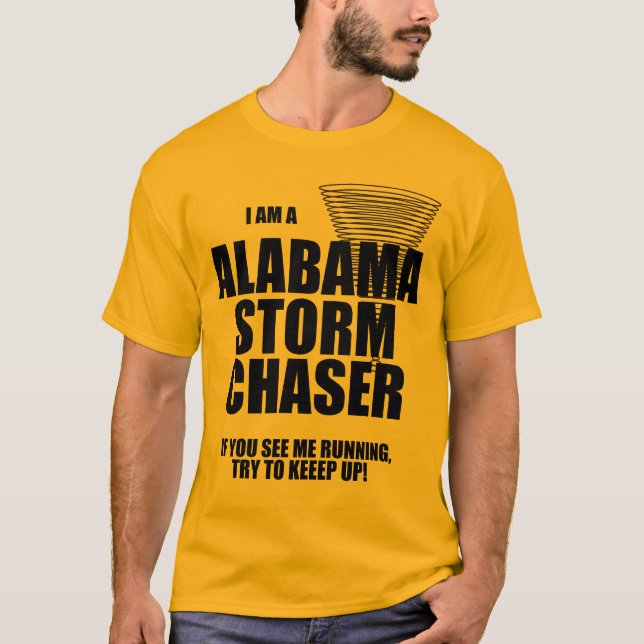 Alabama Tornado Storm Chaser T-shirt (Framsida)