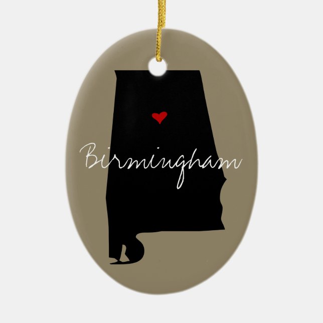 Alabama Town Julgransprydnad Keramik (Framsidan)