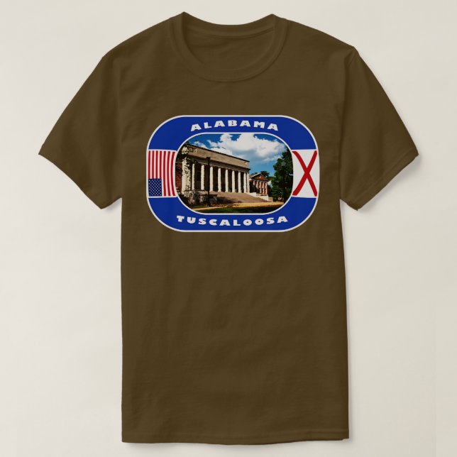 Alabama Tuscalosa City USA TShirt T Shirt (Design framsida)
