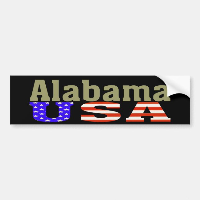 Alabama USA! Bildekal (Framsidan)