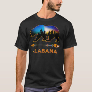 Alabama USA Black Bear Wildlife Starry Night Himla T Shirt