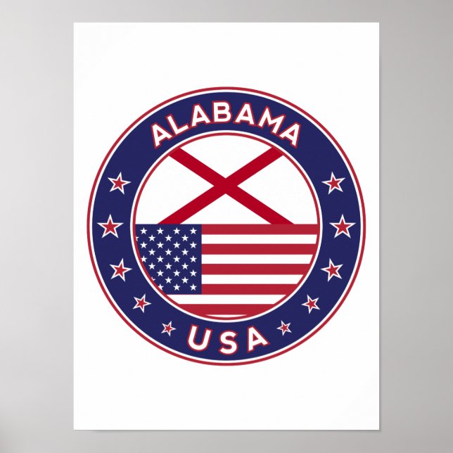 Alabama, USA, Stater, Alabama Poster (Framsidan)