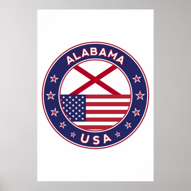 Alabama, USA, Stater, Alabama Poster (Framsidan)