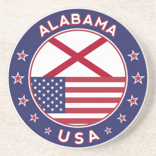 Alabama, USA Stater, Alabama t-shirt, Alabama, USA Underlägg