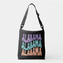 Alabama USA Statlig återdesign Crossbody Bags Axelväska