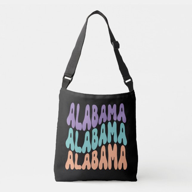 Alabama USA Statlig återdesign Crossbody Bags Axelväska (Framsida)