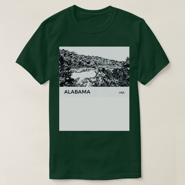 Alabama USA TShirt 3 T Shirt (Design framsida)