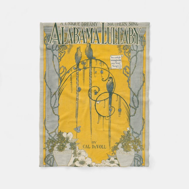 Alabama vaggvisa fleecefilt (Framsidan)