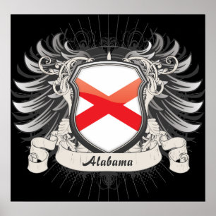 Alabama Vapensköld Poster
