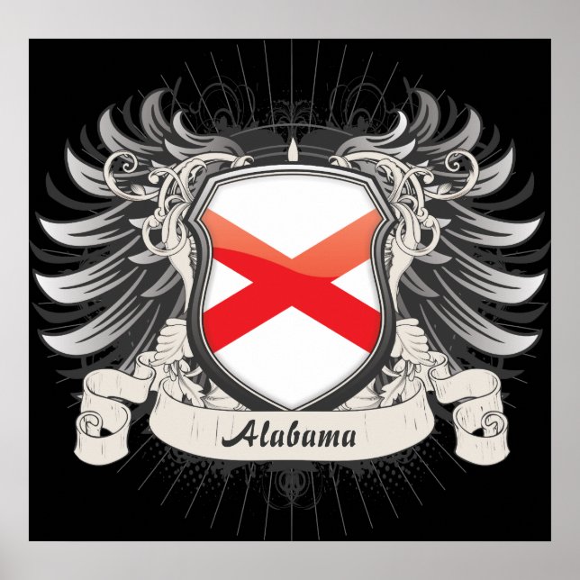 Alabama Vapensköld Poster (Framsidan)