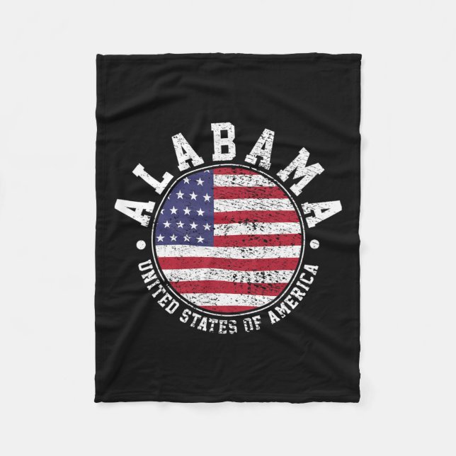 Alabama Vintage Fleecefilt (Framsidan)