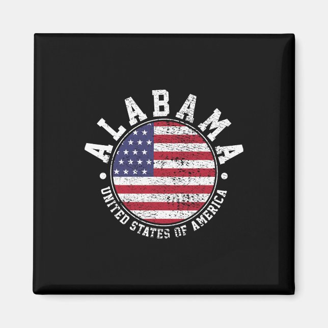 Alabama Vintage Magnet (Framsidan)