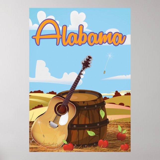 Alabama vintage resor poster (Framsidan)