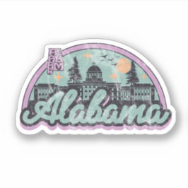 Alabama Vintage Retro Klistermärken