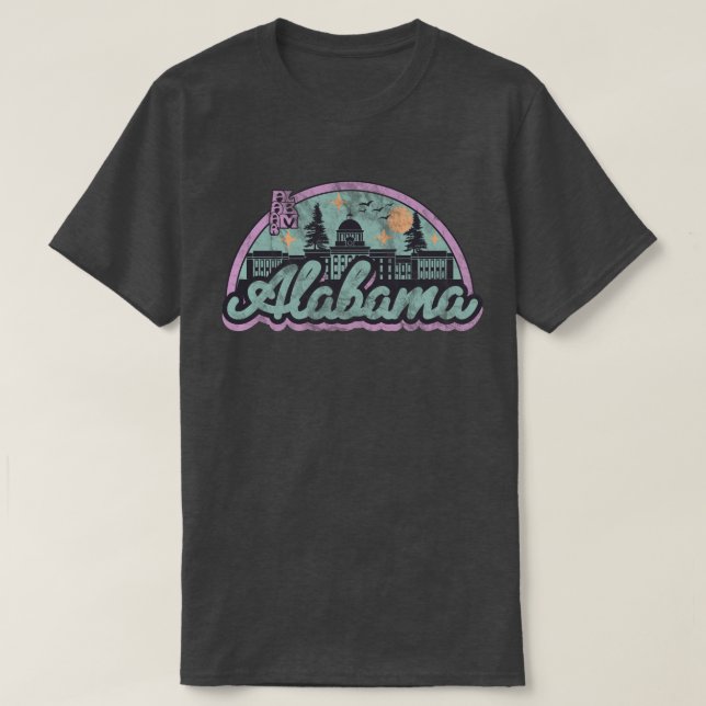 Alabama Vintage Retro T Shirt (Design framsida)