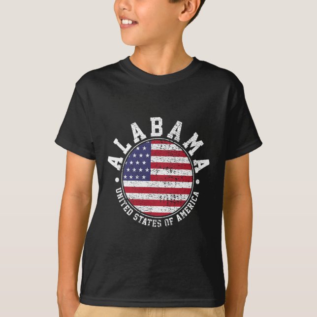 Alabama Vintage T Shirt (Framsida)