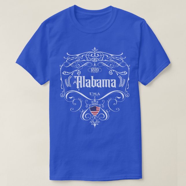 Alabama-Vintagens utformning T Shirt (Design framsida)