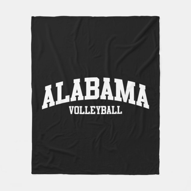 Alabama Volleyball Alabama State Home Fleecefilt (Framsidan)