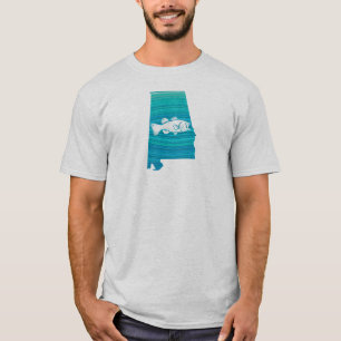 Alabama Wave Fishing T Shirt