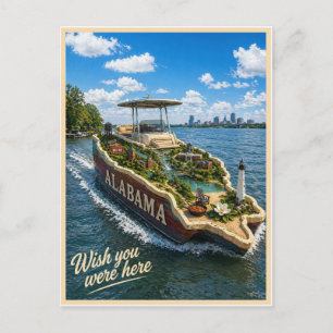 Alabama Wish You Were Here Statserie Vykort