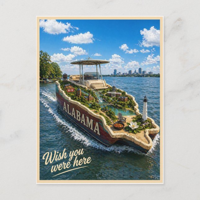 Alabama | Wish You Were Here | Statserie Vykort (Framsida)