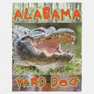 ALABAMA YARD HUND Fleece Blankets