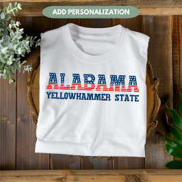 Alabama Yellowhammer State Patriotic Anpassningsba T Shirt