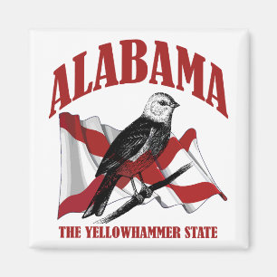 Alabama,Yellowhammer-staten Magnet