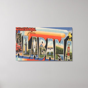 AlabamaLarge brev ScenesAlabama Canvastryck