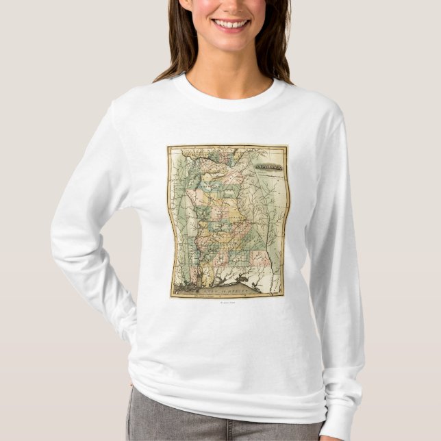 AlabamaPanoramic MapAlabama Tröja (Framsida)