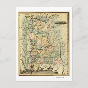 AlabamaPanoramisk kartaAlabama Vykort