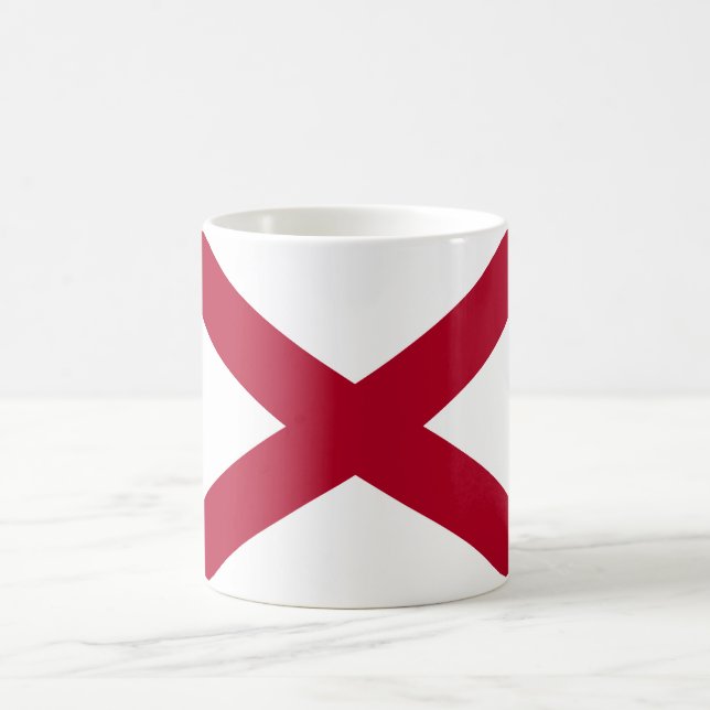 Alabamas delstatsflagga kaffemugg (Center)