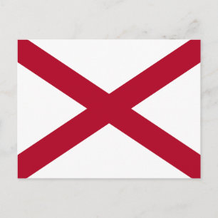 Alabamas delstatsflagga vykort