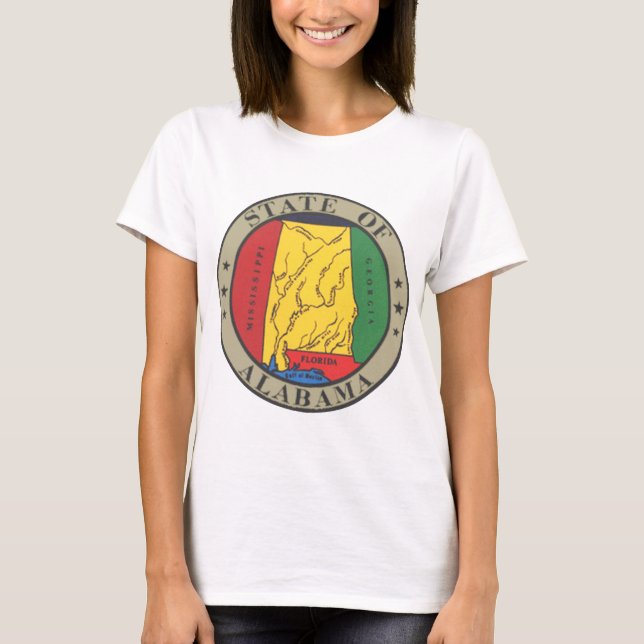Alabamas statliga sigill tee (Framsida)