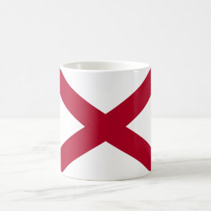 Alabamas statsflagga kaffemugg
