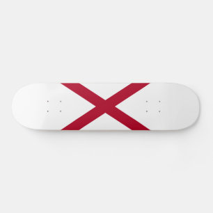 Alabamas statsflagga mini skateboard bräda 18,5 cm