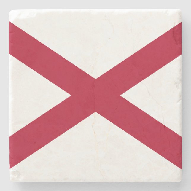 Alabamas statsflagga stenunderlägg (Framsidan)